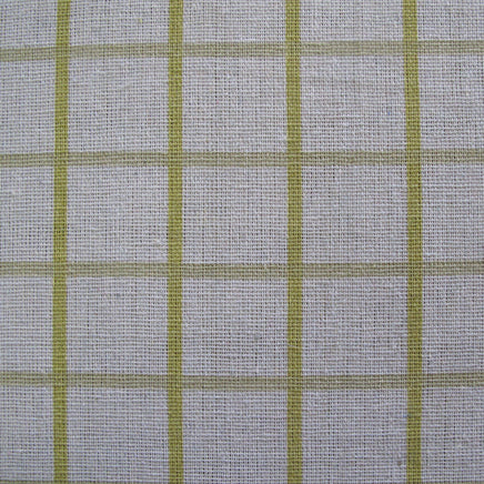 Cotton Grid Checks Oblong Table Cloth Yellow 130 x 180cm - ElectronX Plus