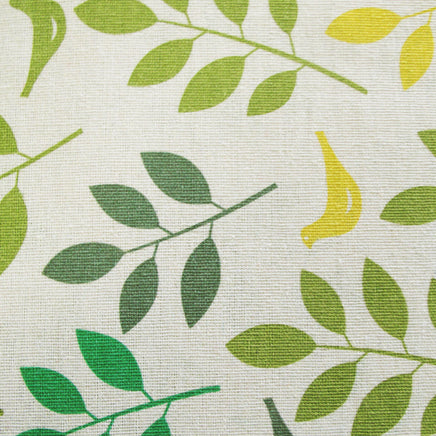 Cotton Yellow Leaves Birdie Oblong Table Cloth 150 x 230cm - ElectronX Plus