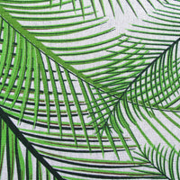 Cotton Green Palm Leaves Oblong Table Cloth 150 x 230cm - ElectronX Plus