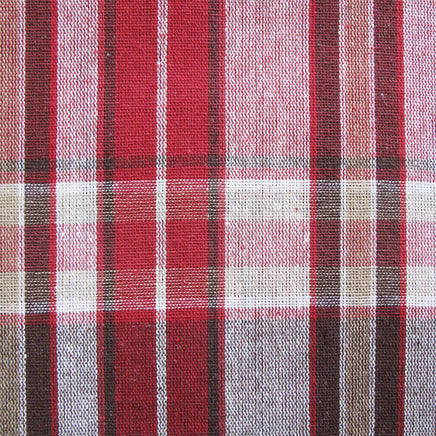 Cotton Plaid Checks Oblong Table Cloth Red 130 x 180cm - ElectronX Plus