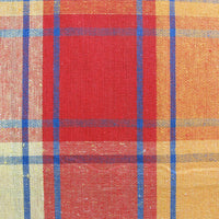 Cotton Plaid Checks Oblong Table Cloth Yellow 130 x 180cm - ElectronX Plus