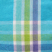 Cotton Plaid Checks Oblong Table Cloth Blue 150 x 230cm - ElectronX Plus