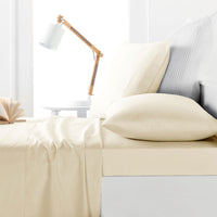 Belmondo 225TC Sheet Set CREAM - King - ElectronX Plus