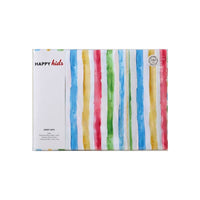 Happy Kids Multi Stripes Printed Microfibre Sheet Set King Single - ElectronX Plus