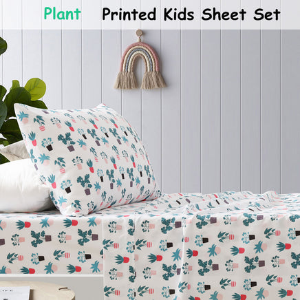 Happy Kids Plant Kids Printed Sheet Set King Single - ElectronX Plus