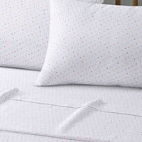 Big Sleep Polka Printed Microfibre Sheet Set Double - ElectronX Plus