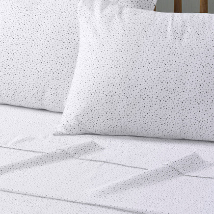 Big Sleep Spotty Printed Microfibre Sheet Set Double - ElectronX Plus