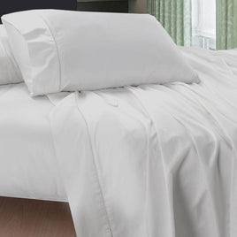 400TC Egyptian Cotton Sheet Set White DOUBLE - ElectronX Plus