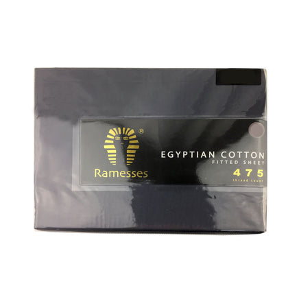 Ramesses 475TC Egyptian Cotton Fitted Sheet Queen Charcoal - ElectronX Plus