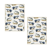 Set of 2 Birds of Australia Kitchen Tea Towels Penguin 50 x 70 cm - ElectronX Plus