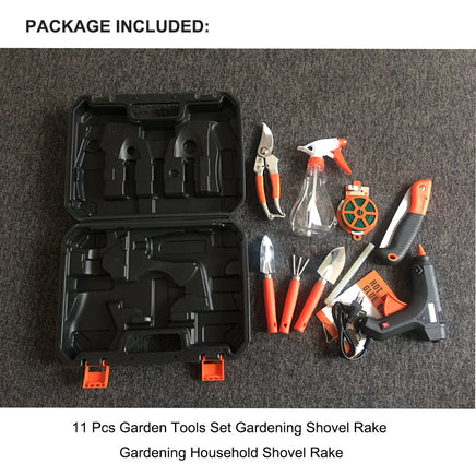 11 Pcs Garden Tools Set Gardening Shovel Rake Gardening Household Shovel Rake - ElectronX Plus