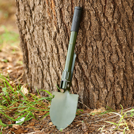 Survival Spade Camping Compass Mini Folding Shovel comes with carrying pouch - ElectronX Plus