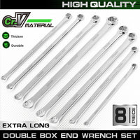 8PC Aviation Spanner Set Extra Long Wrench Double Ring CRV With Bag 8-24mm - ElectronX Plus