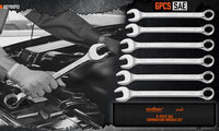 6Pc Extra Big Imperial Combination Spanner Ring Open Ended Combo Wrench Work - ElectronX Plus