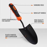 HORUSDY 13'' Garden Trowel Hand Shovel Spade Farmland Transplant Digging Tool - ElectronX Plus