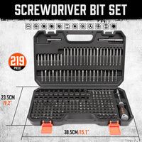 219-Piece Combination Security Bit Set Screw Driver Bit Tamper Proof Torx Box - ElectronX Plus