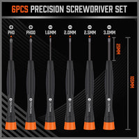 6Pc Precision Screwdriver Set Phillips Slotted Electronic PC Repair Small Driver - ElectronX Plus