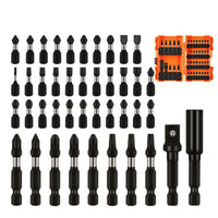 42Pc Impact Screwdriver Bit Set Magnetic Drill Holder Socket Drilling Adapter - ElectronX Plus