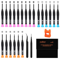 24-Piece Magnetic Precision Screwdriver Set - Small Screwdrivers for Eyeglasses, Phones, Watches Electronics Repair - ElectronX Plus