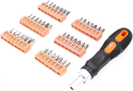 58Pc Ratchet Screwdriver Bits Set Nut Driver Setter Hex Torx Key Phillips Slot - ElectronX Plus