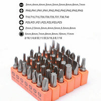 58Pc Ratchet Screwdriver Bits Set Nut Driver Setter Hex Torx Key Phillips Slot - ElectronX Plus