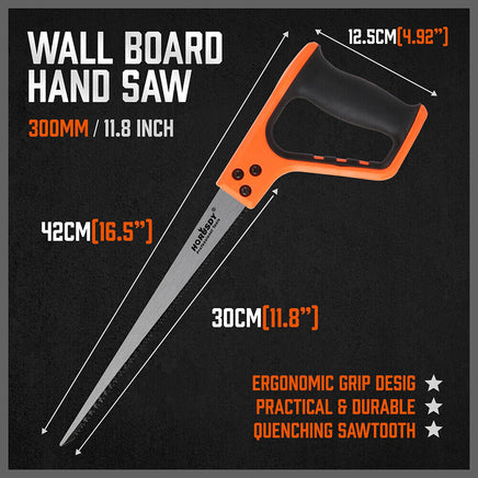 Plaster Saw Wall Board Hand Saw Drywall Plastic Board Jab Saw Cutting 420mm Long - ElectronX Plus