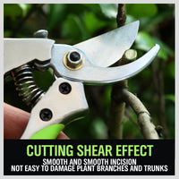 Bypass Pruning Shears Cutter Home Gardening Plant Scissor Branch Tool With Lock - ElectronX Plus