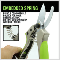 Bypass Pruning Shears Cutter Home Gardening Plant Scissor Branch Tool With Lock - ElectronX Plus