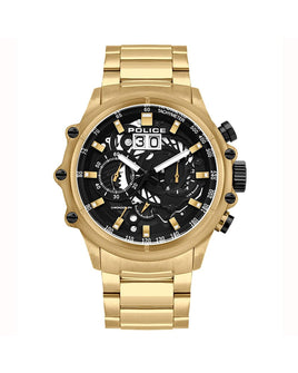 Police Men's Gold  Watch - One Size - ElectronX Plus