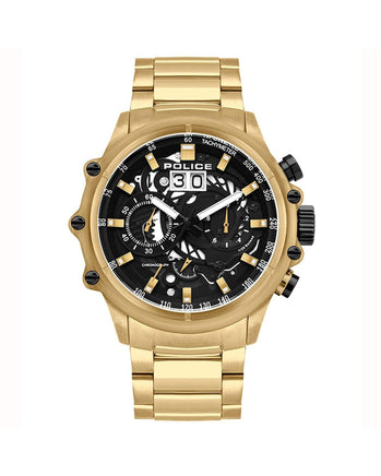 Police Men's Gold  Watch - One Size - ElectronX Plus