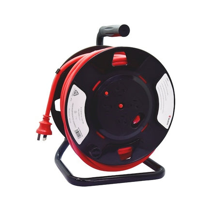 Wurth 4 Socket Power Extension Cord 30m Heavy Duty Cable Reel 10A Lead Electric - ElectronX Plus