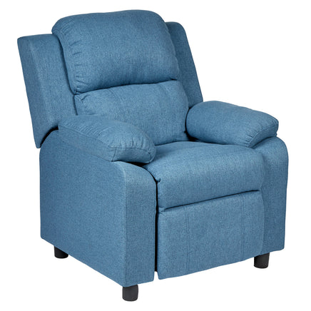 Erika Navy Blue Adult Recliner Sofa Chair Blue Lounge Couch Armchair Furniture - ElectronX Plus