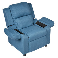 Erika Navy Blue Adult Recliner Sofa Chair Blue Lounge Couch Armchair Furniture - ElectronX Plus