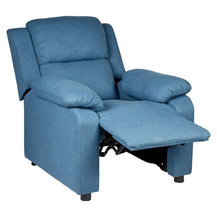 Erika Navy Blue Adult Recliner Sofa Chair Blue Lounge Couch Armchair Furniture - ElectronX Plus