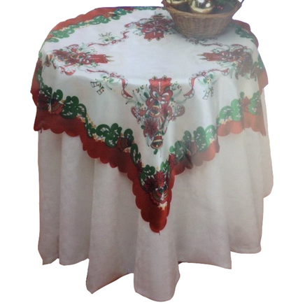 CHRISTMAS TABLE CLOTH Xmas Party 80cm x 80cm - ElectronX Plus