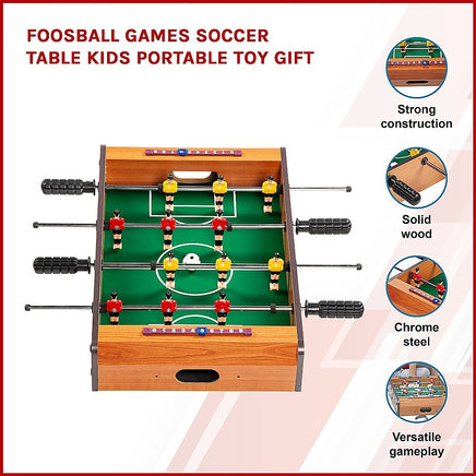 Foosball Games Soccer Table Kids Portable Toy Gift - ElectronX Plus