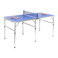 152cm Portable Tennis Table, Folding Ping Pong Table Game Set - ElectronX Plus