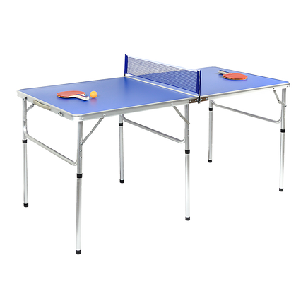 152cm Portable Tennis Table, Folding Ping Pong Table Game Set - ElectronX Plus