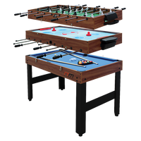 4FT 3-in-1 Games Foosball Soccer Hockey Pool Table - ElectronX Plus