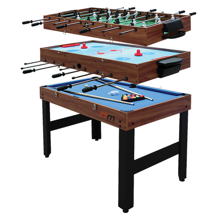 4FT 3-in-1 Games Foosball Soccer Hockey Pool Table - ElectronX Plus