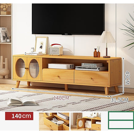 Modern TV Cabinet Entertainment Unit Stand Storage - ElectronX Plus