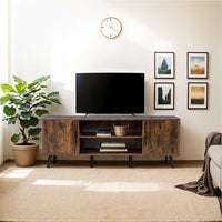 Modern TV Cabinet Entertainment Unit Stand Storage - ElectronX Plus