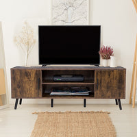 Modern TV Cabinet Entertainment Unit Stand Storage - ElectronX Plus