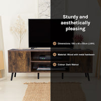 Modern TV Cabinet Entertainment Unit Stand Storage - ElectronX Plus