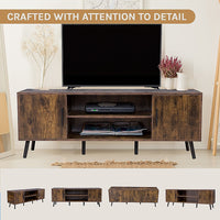 Modern TV Cabinet Entertainment Unit Stand Storage - ElectronX Plus