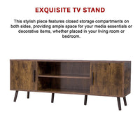 Modern TV Cabinet Entertainment Unit Stand Storage - ElectronX Plus