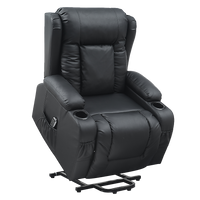 Lift Heated Leather Recliner Electric Massage Chair with USB port - ElectronX Plus