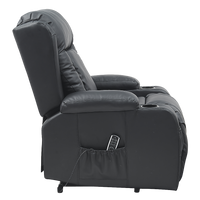 Lift Heated Leather Recliner Electric Massage Chair with USB port - ElectronX Plus