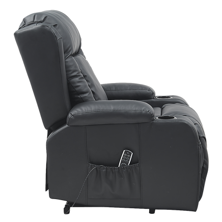 Lift Heated Leather Recliner Electric Massage Chair with USB port - ElectronX Plus