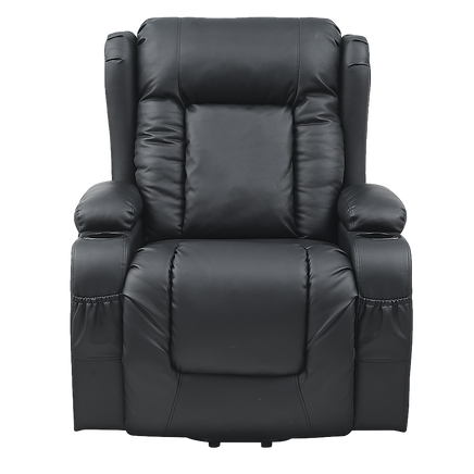 Lift Heated Leather Recliner Electric Massage Chair with USB port - ElectronX Plus